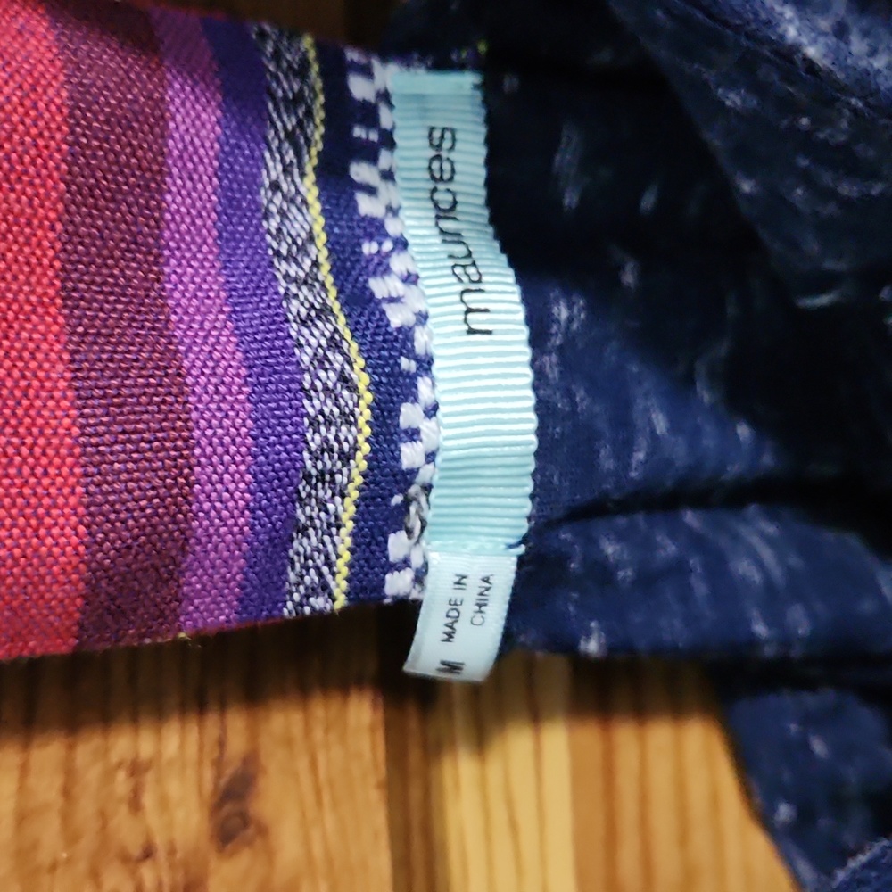 Blue Racer Back Tank Top - Picture 3 of 3